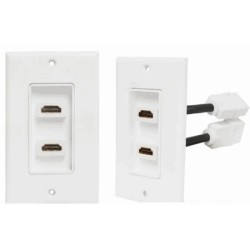 HDMIROZ.L2; HDMI sienas rozete 2x