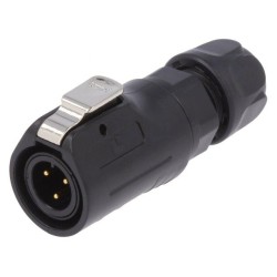 0250 03; Plug; Connector: circular; size 12; 02; male; PIN: 3; with latch; LUMBERG