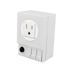 03504.0-00; USA-type socket; 125VAC; 6.3A; IP20; DIN; 92x62x48mm; STEGO