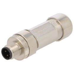 109471 0986 EMC 105; Plug; M12; PIN: 4; male; D code-Ethernet; for cable; spring clamp; LUMBERG AUTOMATION