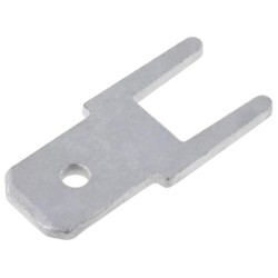 1-726388-2; Terminal: flat; 4.8mm; 0.8mm; male; THT; brass; tinned; straight; TE Connectivity