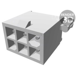 1-770178-0; Socket; wire-board; male; Mini Universal MATE-N-LOK; 4.14mm; 600V; TE Connectivity