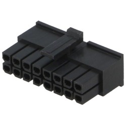 10127716-16LF; Plug; wire-board; female; Minitek Pwr 3.0; 3mm; PIN: 16; for cable; AMPHENOL