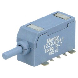 1239.6541; Switch: push-button; Pos: 2; SPDT; 0.5A/60VAC; 0.5A/60VDC; ON-(ON); MENTOR