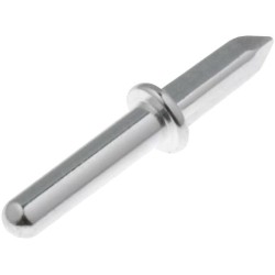 1365A.61; Solder pin; THT; silver plated; brass; Ø: 1.3mm; Overall len: 11mm; VOGT