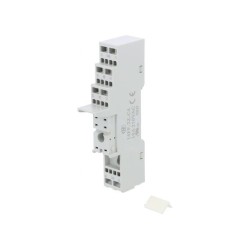 14FF-2Z-C4; Socket; PIN: 8; 10A; 250VAC; Mounting: DIN; Leads: spring clamps; HONGFA RELAY