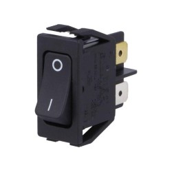 1552.3102; ROCKER; DPST; Pos: 2; OFF-ON; 16A/250VAC; black; IP40; none; 100mΩ; Marquardt