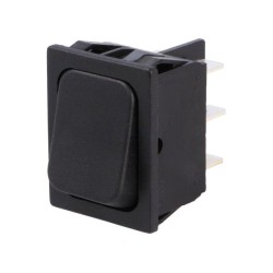1834.3312; ROCKER; DPDT; Pos: 2; ON-ON; 16A/250VAC; black; IP40; none; 100mΩ; Marquardt