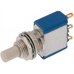 18535CD; Switch: push-button; Pos: 2; SPDT; ON-(ON); Illumin: none; Ø6.5mm; APEM