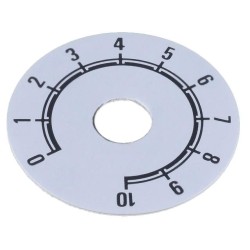 220.101; Scale; Range: 0 ÷ 10; Ø41mm; Øhole: 10mm; Mat: aluminium; SUPERTRONIC