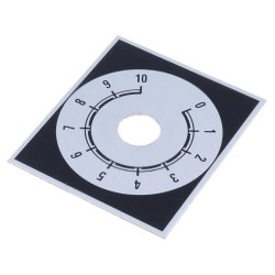 220.201; Scale; Range: 0 ÷ 10; 48x42mm; Øhole: 10mm; Mat: aluminium; SUPERTRONIC