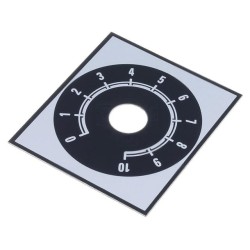 220.203; Scale; Range: 0 ÷ 10; 48x42mm; Øhole: 10mm; Mat: aluminium; SUPERTRONIC