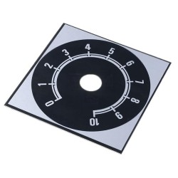 220.207; Scale; Range: 0 ÷ 10; 58x58mm; Øhole: 10mm; Mat: aluminium; SUPERTRONIC