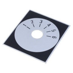 220.306; Scale; Range: 1 ÷ 6; 48x42mm; Øhole: 10mm; Mat: aluminium; SUPERTRONIC