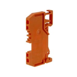 279-902; Splice terminal: rail; 0.08÷1.5mm2; ways: 1; terminals: 2; orange; WAGO