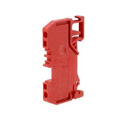 279-903; Splice terminal: rail; 0.08÷1.5mm2; ways: 1; terminals: 2; red; 800V; WAGO