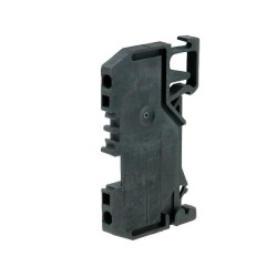 279-905; Splice terminal: rail; 0.08÷1.5mm2; ways: 1; terminals: 2; black; WAGO