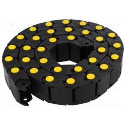300025040; Cable chain; Series: Medium; Bend.rad: 40mm; L: 990mm; BREVETTI