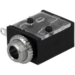 35RAPC2AV; Socket; Jack 3,5mm; female; mono; with on/off switch; angled 90°; SWITCHCRAFT