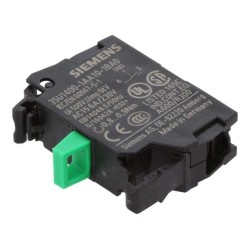 3SU1400-1AA10-1BA0; Contact block; 22mm; 3SU1.5; -25÷70°C; front fixing; Contacts: NO; SIEMENS