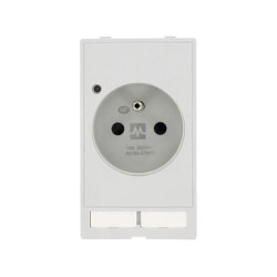 4000-68000-0050000; E-type socket; 250VAC; 16A; IP20; on panel; Input: 6mm fork; 62mm; MURR ELEKTRONIK