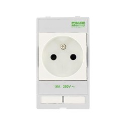 4000-68000-3010000; E-type socket; 250VAC; 16A; IP20; on panel; Input: 4mm fork; 62mm; MURR ELEKTRONIK