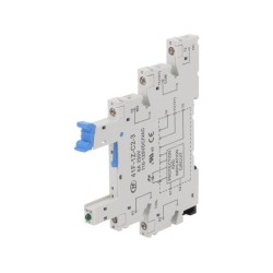 41F-1Z-C2-3; Socket; PIN: 5; 6A; 250VAC; Mounting: DIN; Leads: screw terminals; HONGFA RELAY