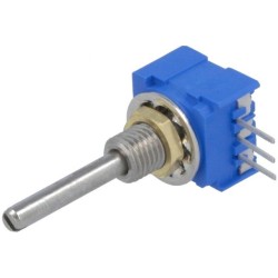 51SAD-U25-A15L; Potentiometer: shaft; THT; 1W; 10kΩ; ±10%; 290°; for PCB; linear; BOURNS