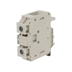 57.535.0155.0; Splice terminal: rail; 35mm2; ways: 1; terminals: 2; grey; TS32,TS35; WIELAND