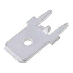 63849-1; Terminal: flat; 6.3mm; 0.8mm; male; THT; brass; tinned; straight; TE Connectivity