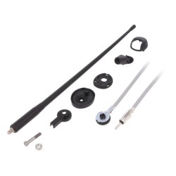 7667001; Antenna; car top; 0.36m; AM,FM; rubber mast,universal; 2.1m; CALEARO