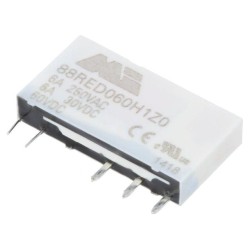 88RED060H1Z0; Relay: electromagnetic; SPDT; Ucoil: 60VDC; 6A/250VAC; 6A/30VDC; 6A; MORSETTITALIA