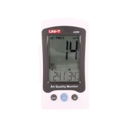 A25D; Meter: particle counter; Range: 0÷500ug/m3; ±5%; 30x20x50mm; UNI-T