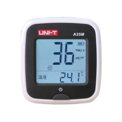 A25M; Meter: particle counter; Range: 0÷500ug/m3; 64x60x28mm; -10÷50°C; UNI-T