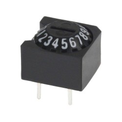 A6A-16C; Encoding switch; HEX/BCD; Pos: 16; THT; Rcont max: 200mΩ; 1.2Ncm; OMRON OCB