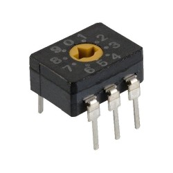 A6C-10R-N; Encoding switch; DEC/BCD; Pos: 10; THT; Rcont max: 200mΩ; 1Ncm; OMRON OCB