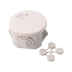 00800; Enclosure: junction box; Ø: 60mm; Z: 35mm; wall mount; IP44; grey; ABB