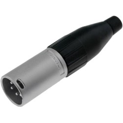 AC4M; Plug; XLR; male; PIN: 4; straight; for cable; soldering; 133V; 10A; AMPHENOL