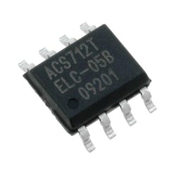ACS712ELCTR-05B-T; Sensor: current; Case: SO8; Usup: 4.5÷5.5VDC; Iin: ±5A; 185mV; ALLEGRO MICROSYSTEMS