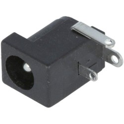 ADC-002-2; Socket; DC supply; male; 5,5/2,5mm; 5.5mm; 2.5mm; THT; 1A; -25÷85°C; ADAM TECH