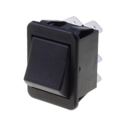 C1561ABMBB; ROCKER; DPDT; Pos: 2; ON-(ON); 16A/250VAC; black; none; Body: black; BULGIN