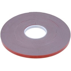 AFTC 5341; Tape: fixing; W: 12mm; L: 33m; Thk: 1.1mm; double-sided; acrylic; grey; AFTC