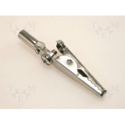 AGS20; Crocodile clip; 5A; 60VDC; 4mm; Type: non-insulated; HIRSCHMANN T&M