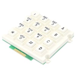 AK-1607-A-WWB-WP; Keypad: plastic; No.of butt: 16; none; plastic; 200mΩ; 1.5N; 20mA; ACCORD