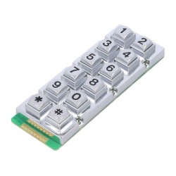 AK-206-N-SSB-WP-MM; Keypad: metal; No.of butt: 12; none; metal; 200mΩ; 1.5N; 20mA; ACCORD