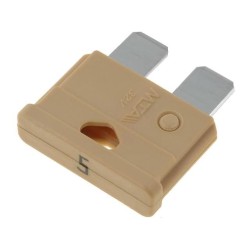 UNIVAL 5A; Fuse: fuse; 5A; 32V; automotive; 19mm; UNIVAL; MTA