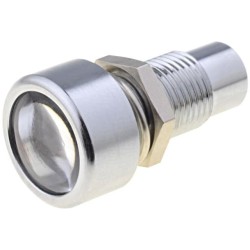 AMLD0802; Indicator: LED; prominent; Cutout: Ø8.2mm; IP67; brass; SIGNAL-CONSTRUCT