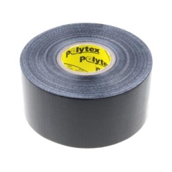 ; Tape: duct; W: 48mm; L: 25m; Thk: 0.25mm; black; natural rubber; 15%; ANTICOR