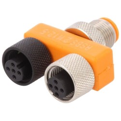 11120 ASBS2M12-5; T adapter; M12 male,M12 female x2; A code-DeviceNet / CANopen; LUMBERG AUTOMATION