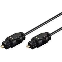 50216; Cable; Toslink plug,both sides; 1m; Øcable: 2.2mm; Goobay